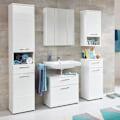 Pikkukuva 7 / 8: Rootz Bathroom Mirror Cabinet - Vanity Organizer - Storage Mirror - Wall-Mounted Cabinet - 3-Door Mirror - Glossy Finish - White - 60 x 74 x 18 cm