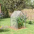 Miniatyrbillede 2 af 7: Rootz Drivhus - Cold Frame Drivhus - Film Drivhus - Mini Drivhus - Stål - Plastik - Gennemsigtig + Sort - 90 cm x 90 cm x 145 cm