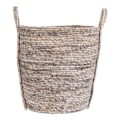 Miniatyrbild 1 av 4: Rootz Udine Round Basket - Grey Basket - Palm Leaf Storage - Stylish Home Organization