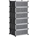 Miniatyrbillede 1 af 7: Rootz skostativ - modulært skostativ til 6 par sko - abs-stik - dørplade - træhammer - sort - 49L x 36,5W x 108H cm