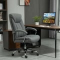 Miniatyrbillede 2 af 5: Rootz Kontorstol - Kontorstol med vippefunktion - Ergonomisk stol - Skrivebordsstol - Drejestol med ryglæn - Højdejusterbar - Grå - 65 x 78 x 110-120