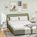 Miniatyrbillede 8 af 11: Rootz Bedside Table Sæt på 2 - Natbord - Sideborde - Moderne minimalistisk design - Hvid - 39,6L x 32,3W x 50,4h cm