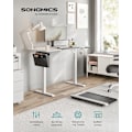 Miniatyrbillede 2 af 8: Rootz Elektrisk ståbord - Højdejusterbart skrivebord - Sit Stand-skrivebord - Spånplade - Stålramme - 60cm x 140cm x (72-120cm) - Hvid/Grå