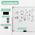 Miniatyrbild 7 av 11: Rootz Mobile Magnet Whiteboard - Rotertable Teaching Board - Writing Display - 360 ° Flexibilitet - 120 x 90 cm