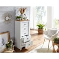 Miniatyrbild 3 av 7: Rootz skänk med 5 lådor 53x114x39 cm byrå vit - ek modern - Design skänk hög smal - byrå vardagsrum