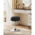Pikkukuva 2 / 7: Rootz Makeup -jakkara - Kauneusjakkara - Vanity -tuoli - Korkeuden säädettävä ja pyörivä - 38 cm D x 44-60cm H - Black
