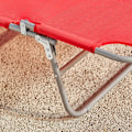 Miniatyrbillede 8 af 10: Rootz Justerbar Strandseng - Haveseng - Sammenklappelig liggestol - Åndbart stof - Aftagelig pude - Sidelomme - Hurtig fold design - 195 cm x 58 cm x