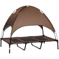 Pikkukuva 1 / 9: Rootz-koiran sänky - Lemmikkien sänky - Korotettu koiran sänky - Ulkona oleva koiran lepotuoli - Hengittävä - Taffeta kahvi - 122 x 92 x 108cm
