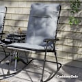 Miniatyrbillede 8 af 10: Rootz 2 stykker Sun Lounger Edition - Garden Lounger Pads - polstrede puder - Vandafvisende - 50 cm x 116 cm x 5 cm, grå