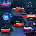 Pikkukuva 4 / 5: Rootz-lasten sähköauto - Leluajoneuvo - Ajettava auto - LED-valot ja musiikki - 110 cm x 61 cm x 45 cm - Mercedes-AMG CLA 45:n lisenssi