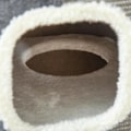 Miniatyrbillede 4 af 5: Rootz Cat Scratch Barrel - Kattekradsestolpe - 3 niveauer Kattetræ - Klatretræ til katte - Kattemøbler - Polyester - Grå/Hvid - 40 x 40 x 74 cm