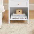 Miniatyrbillede 8 af 9: Rootz sengebord - Natbord - Sidebord - Funktionel med privat opbevaring - Nem montering - Gummitræ-accenter - 40 cm x 60 cm x 30 cm