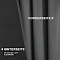 Miniatyrbillede 4 af 9: Rootz Luxury Velvet mørklægningsgardiner - Draperer - Vinduesbeklædning - Lysblokering - Termisk isolering - Nem installation - 140cm x 225cm/245cm/27