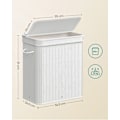 Pikkukuva 7 / 9: Rootz White Bamboo -pesukori - Hamppu - Vaatteiden säilytys - Ympäristöystävällinen - Kevyt - Kestävä - 54,5 cm x 34,5 cm x 61 cm