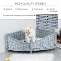 Miniatyrbild 4 av 9: Rootz Pet Sofa - Grå - Wicker, Plysch, Pp Bomull - 26,77 cm x 26,77 cm x 12,6 cm