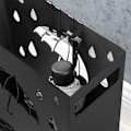 Miniatyrbillede 5 af 7: Rootz Paraply Stand - Metal Paraply Stand - Paraply Holder - Paraply Opbevaring - Stål - Sort - 28 x 12 x 41 cm