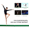 Miniatyrbillede 7 af 10: Rootz Foldegymnastik Balancebjælke - Træningsbjælke - Ruskindsbetræk - Skridsikre fødder - Hængsler i rustfrit stål - Fyrretræ - 210 cm x 10 cm x 6,5