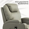 Miniatyrbillede 5 af 10: Rootz Elektrisk stand-up tv hvilestol - Biografsæde - Remote Control Recliner - Seniorstol - 85cm x 92cm x 109cm