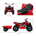 Miniatyrbillede 3 af 10: Rootz børnequad - ATV til børn - Elektrisk legetøj til kørestol - Udvikling af motoriske færdigheder - 106 cm x 41,5 cm x 48,5 cm