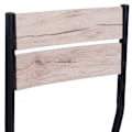 Miniatyrbild 7 av 11: Rootz matbordsset - 3-delat - 1 matbord - 2 matstolar - MDF - metall - trälook - svart