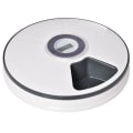 Miniatyrbillede 1 af 5: Rootz foder til kæledyr - 6 rums foder til katte - foder til kæledyr med digital timer - LED-skærm - Hvid + Grå - Ø30,5 x 7,2H cm
