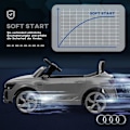 Miniatyrbillede 7 af 11: ROOTZ 12V Audi Q8 ETRON ELEKTRISK BØRNE BIL - Fjernstyret - Ride -On Vehicle - Forlygter og musik - 98 cm x 49,5 cm x 43 cm