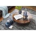 Pikkukuva 3 / 6: Rootz-sohvapöytä 70x33x70 cm puu - metallinen olohuoneen pöytä Industrial - Olohuoneen lankakoripöytä - metallirunkoinen sohvapöytä - Club Table -loun