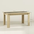 Miniatyrbillede 3 af 6: Rootz Spisebord til 6 - Skandinavisk spisebord - Brown Look - Stabilitet & stil - 140L X 90B x 75H cm