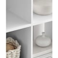 Miniatyrbillede 8 af 8: Rootz Reol - Reol med 10 rum - Bogreol - Åben reol - Display reol - Hjemmekontor reol - Spånplade - Hvid - 30 x 65,5 x 161,5 cm (D x B x H)