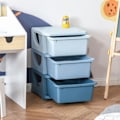 Miniatyrbillede 2 af 7: Rootz barnesædebænk med opbevaringsplads - Blå - Pp - 14,57 cm x 14,57 cm x 22,24 cm