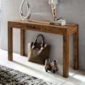 Miniatyrbillede 2 af 7: Rootz konsolbord massivt træ sheesham konsol med 1 skuffe skrivebord 120 x 40 cm skænk i landlig stil