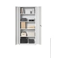 Miniatyrbillede 1 af 5: Rootz Multi -Purpose File Cabinet - Storage Cabinet - Powder -Coated Steel - Holdable - 40x80x180cm - Matt White