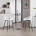 Miniatyrbild 4 av 8: Rootz Hollow Back Barpall Set - Counter Chair - High Back Chair - PP Material - Ergonomisk design - 47cm x 84cm x 48,5cm