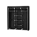 Miniatyrbillede 6 af 7: Rootz - XXL Canvas Garderobe - Garderobe - Opbevaringsskab - Sammenfoldeligt garderobeskab