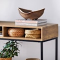 Miniatyrbillede 5 af 6: Rootz Modern Console Bord - Sofabord - Hall Bord - MDF og metalkonstruktion - Rummelig opbevaring - Alsidig brug - 100cm x 80cm x 40cm