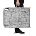 Miniatyrbillede 6 af 7: Rootz liggestol - Liggestol - Chaiselong - Greige - Strygejern - Syntetisk fiberstof - Nem montering - Afslapning - Letvægts - 53 cm x 193 cm x 29,5 c