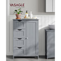 Miniatyrbillede 2 af 9: Rootz Mystical Grey Badeværelsesskab - Opbevaringsenhed - Organizer - MDF-materiale - 30 cm x 55 cm x 82 cm - Letvægts - Robust - Nem montering