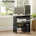 Miniatyrbillede 4 af 11: Rootz Computer Desk - Office Table - Workstation - Compact Design - 80 x 45 x 75 cm - Sort