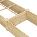 Pikkukuva 4 / 7: Rootzin korotettu sänky - istutuslaatikko - 2 osaa - Pohja avoin - Puurunko - Kuusi - Helppo koota - Luonnollinen - 237 x 60 x 25 cm