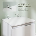 Miniatyrbillede 6 af 11: Rootz 2 skuffe Bedside Bord - natbord - Sidebord - Rigelig opbevaring - 39,6L x 32,3W x 56H cm