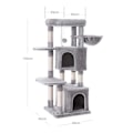 Miniatyrbillede 8 af 8: Rootz Cat kradsestolpe - Høj kradser - Kattetræ - Spånpladekonstruktion - 49cm x 45cm x 120cm