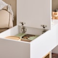 Miniatyrbillede 7 af 7: Rootz Mobile Arkiverskab - Opbevaringsenhed - Arrangør - ubesværet mobilitet - 30x61x70cm - PB/MDF - Skuffe & Door, Natural Bookhelf
