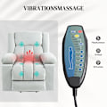 Miniatyrbillede 5 af 11: Rootz Electric Riser Stol - hvilestol - massagestol - fløjlsstof for optimal komfort - 101W x 93d x 104H cm