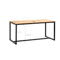 Miniatyrbillede 1 af 5: Rootz spisebord - loftstil - moderne spisebord - håndlavet unikt design - sæder 10 - 200 cm x 100 cm x 76 cm