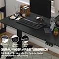 Miniatyrbillede 7 af 10: Rootz elektrisk stående skrivebord - Højdejusterbart skrivebord - Sit Stand-skrivebord - Ergonomisk arbejdsstation - 140 cm x 70 cm x 72-116 cm