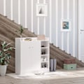 Miniatyrbillede 2 af 7: Rootz Skoskab - Skokiste - Skostativ - 4 hylder - Maksimalt 12 par - 1 skab - Spånplade - Aluminiumslegering - Hvid - 83cm X 30cm X 90cm