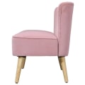 Pikkukuva 4 / 9: Rootz-sohva - 2-istuttava kangassohva - Istuinsohva - Lounge-sohva - Vaaleanpunainen - 117 X 56,5 X 77 cm