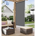 Pikkukuva 2 / 6: Rootz SectionRecht -marki - Säädettävä auringonvarjostin - antrasiitti markiisi - UV -suojaus - 150 x (220-300) cm
