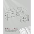 Miniatyrbillede 7 af 7: Rootz computerbord - Kontorbord - Studiebord - Spånplade og stål - Rummelig arbejdsflade - Robust konstruktion - Nem montering - Ahornhvid - 138cm x 1