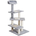 Miniatyrbillede 1 af 11: Rootz Gallon Kande Kradsestolpe Kattetræ - Biege, Grå - Spånplade, Plys, Sisal - 18,9 cm x 18,9 cm x 39,17 cm